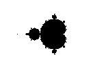 black and white Mandelbrot example