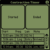 Contraction Timer animated screenshot