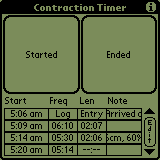 Contraction Timer remembers all